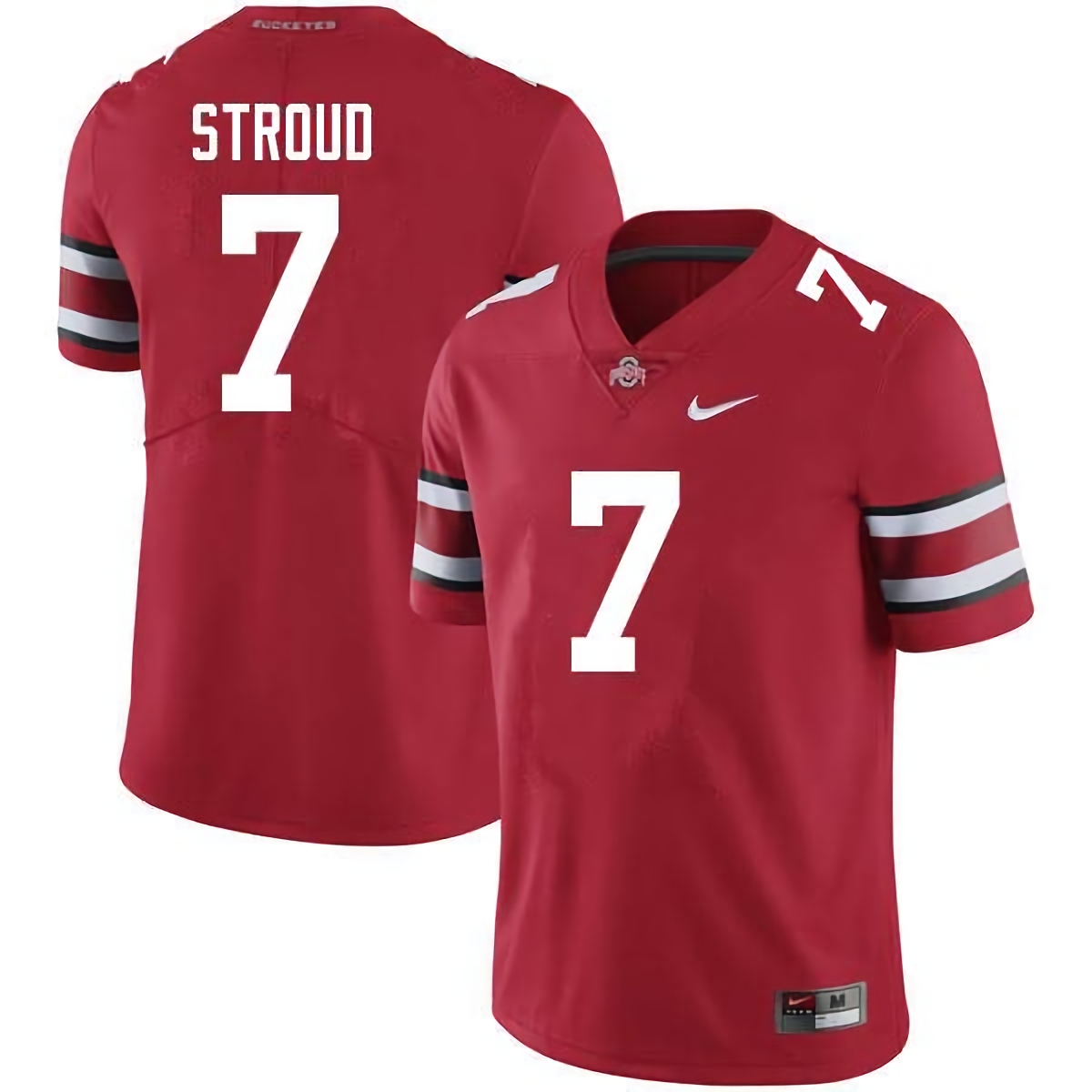 C.J. Stroud Ohio State Buckeyes Men's NCAA #7 Nike Scarlet College Stitched Football Jersey NSI1256BH